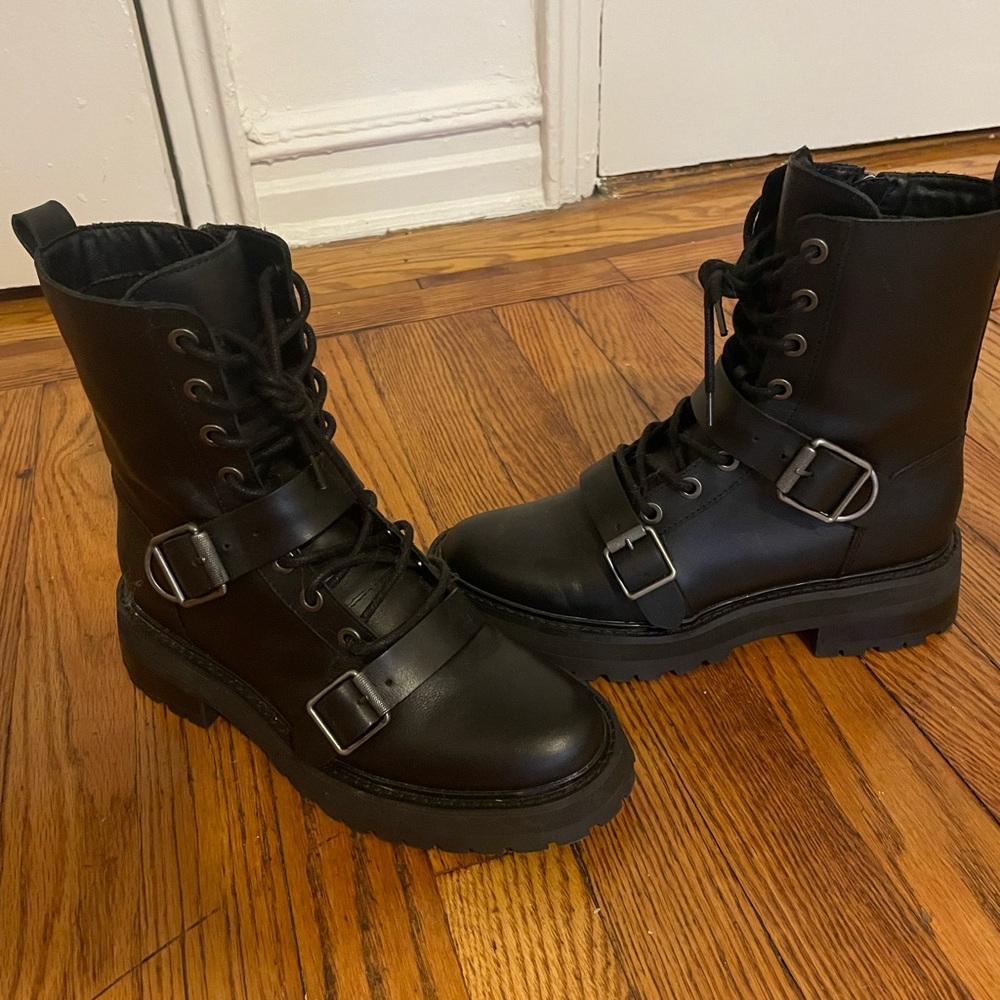 Dolce Vita Black Combat Boots